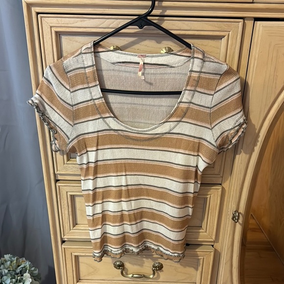Free People Stripe Top - Picture 1 of 7